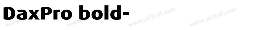 DaxPro bold字体转换